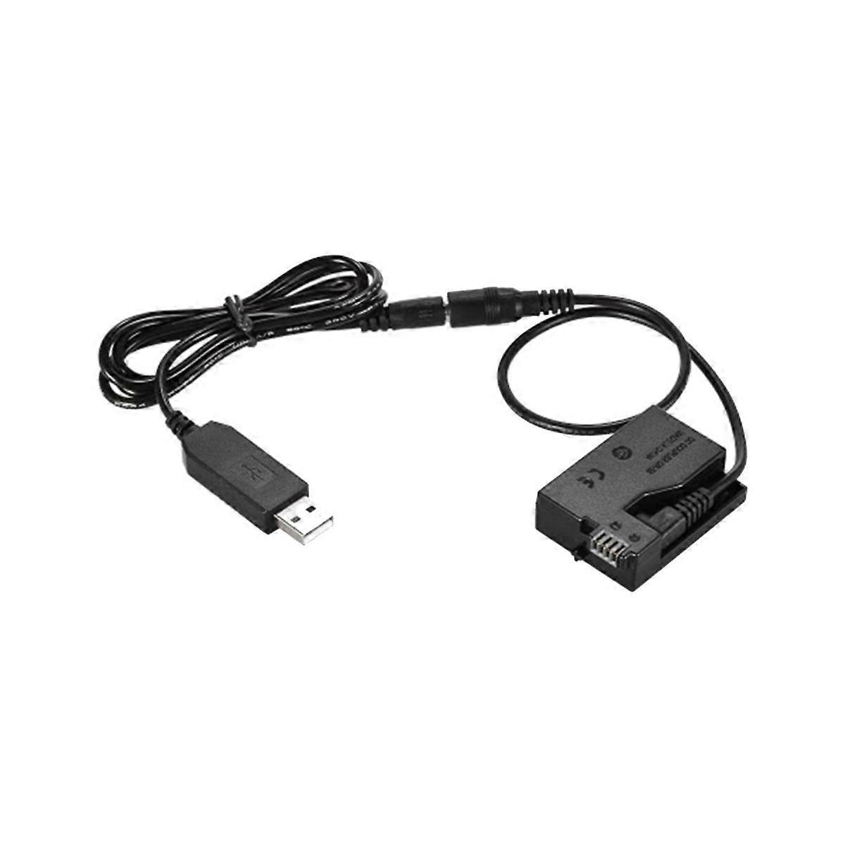 -E8 Dummy Battery Coupler USB Adapter Cable for LP-E8 for 550D 600D 650D 700D DSLR Cameras
