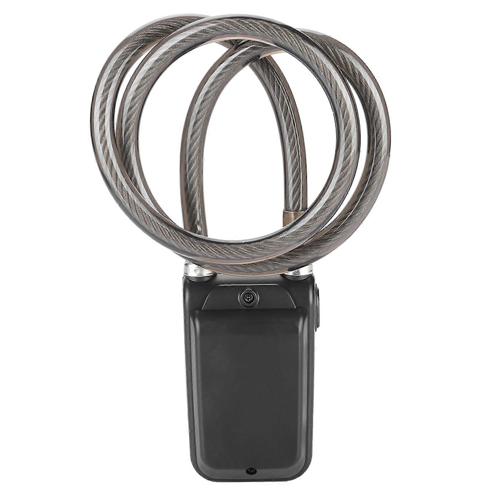 110dB Smart Waterproof Password Bicycle Lock Anti theft Alarm Lock Batteries Not Included