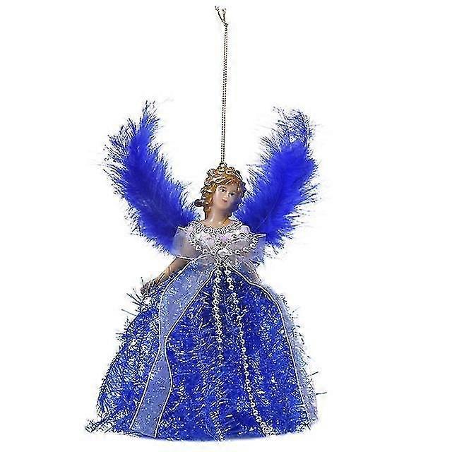 Mini Anjo 2021 Princesa Meninas Pingente Árvore Com Asas de Prata Para Decorações Ornamento da Árvore Para Casa