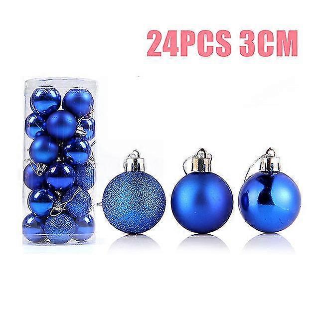 Balls Ornaments Xmas Tree Hanging Pendants  Spheres 6cm  Decoration 2024 Navidad Natal New Year Gift