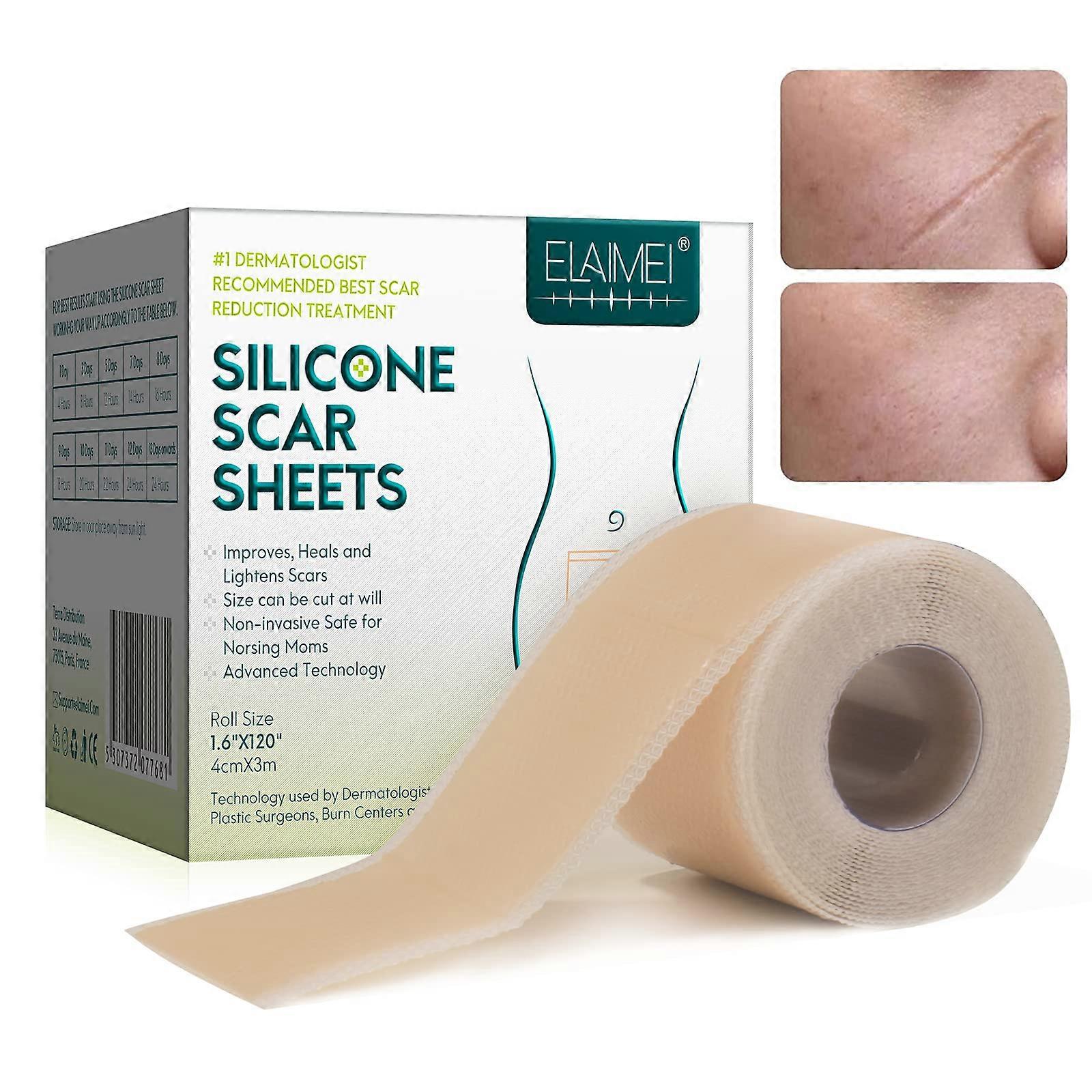 Φύλλα σιλικόνης για ουλές (1,6x 120, 3M), ταινία σιλικόνης για ουλές, ταινίες ουλών, αποτελεσματικά φύλλα σιλικόνης για ουλές χειρουργικών ουλών