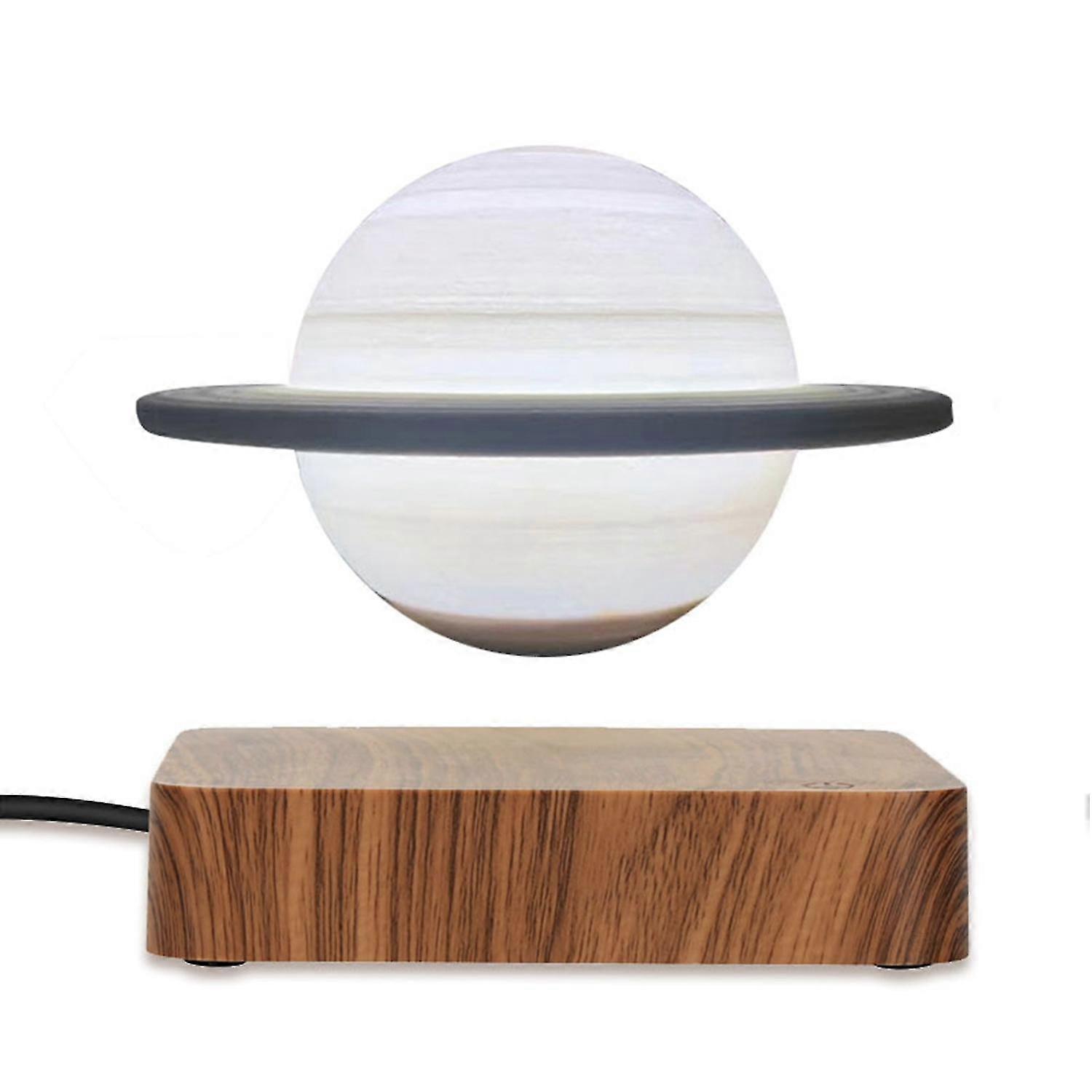 3d Magnetic Levitating Saturn Lamp Night Light 3 Colors Rotating Wireless Led Floating Lamp For Bed