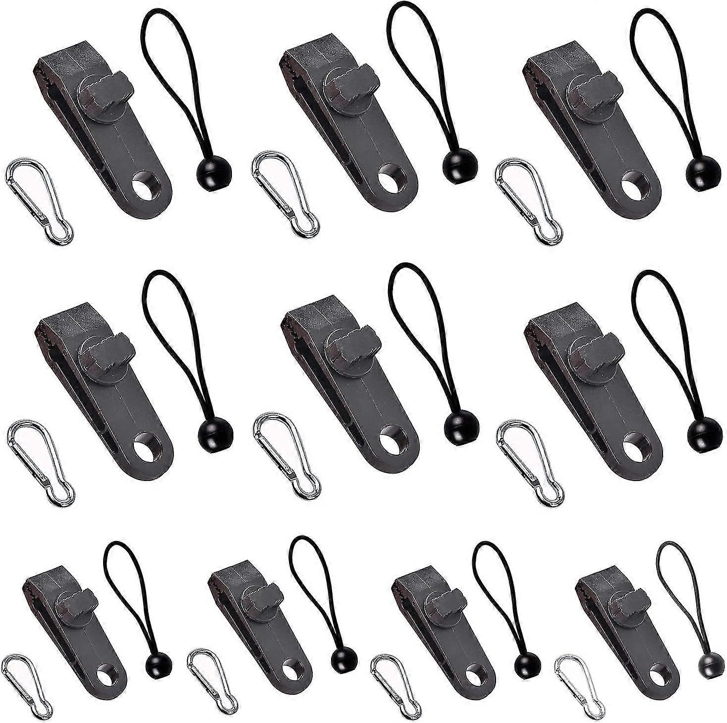 Tarp Clip, Tent Tarp Clip, Carabiner, Bungee Rope, For Tarp, Camping, Awnings, Car Cover