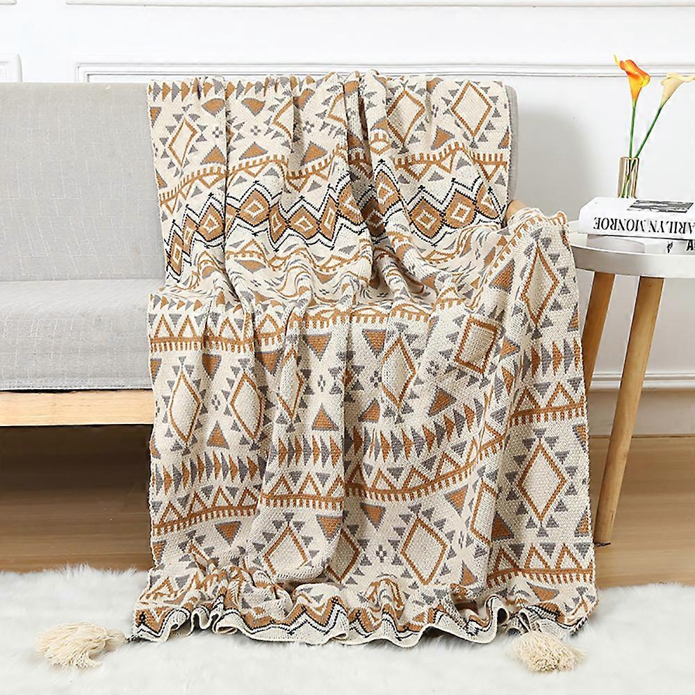 Super Soft Fringed Sofa Blanket (130*170cm)