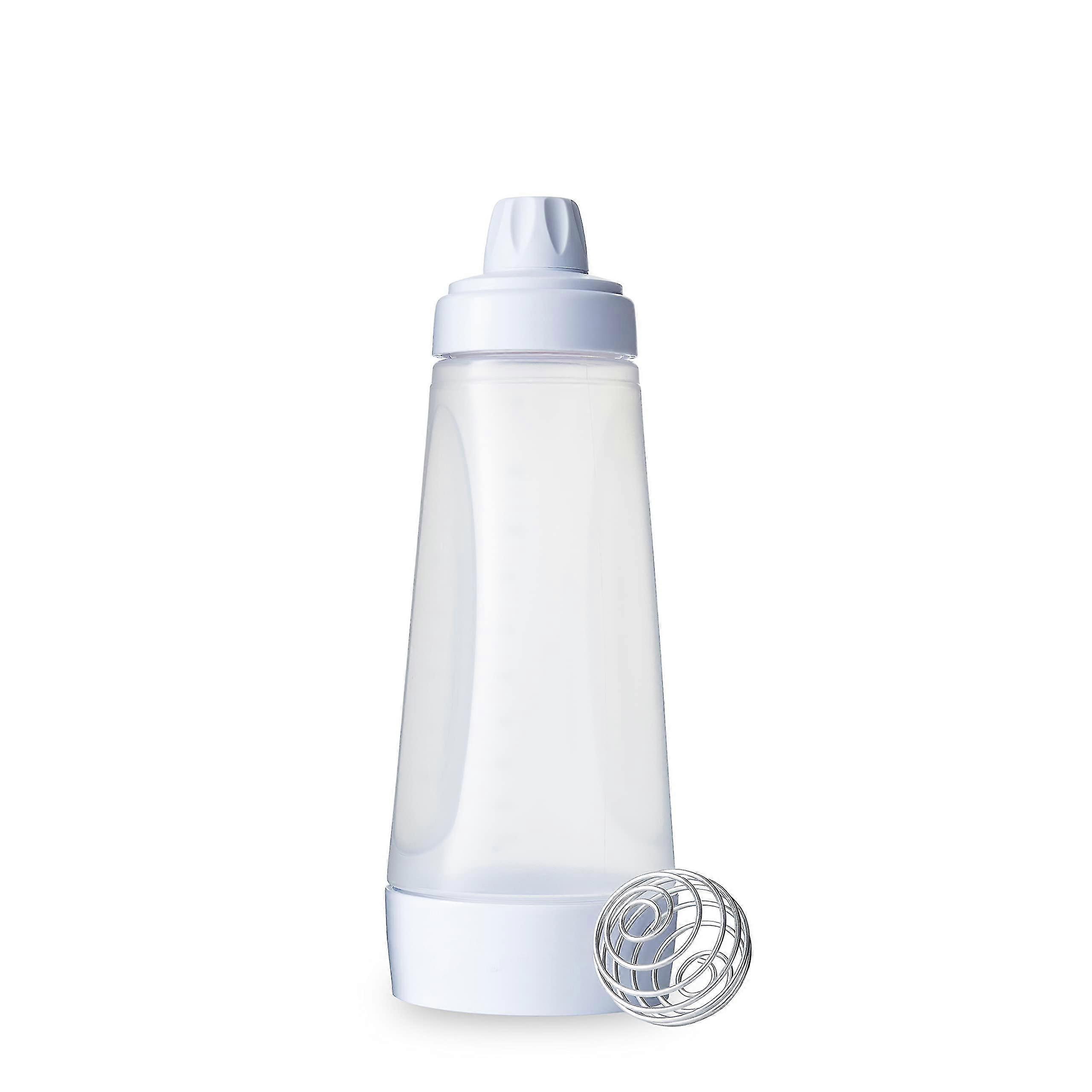 Pancake Batter Dispenser And Mixer With Blender Ball Wire Whisk For Cupcakes, Muffins, Crepes, And More