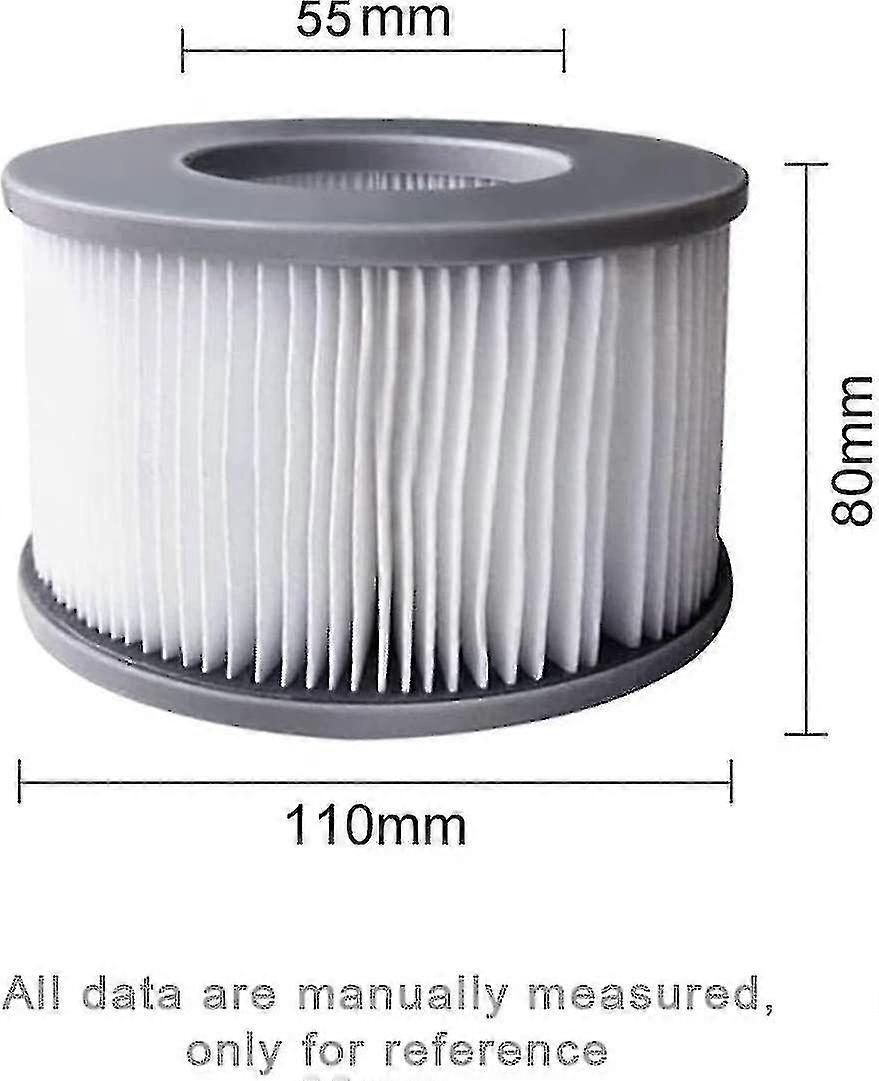 2pcs Hot Tub Filters For Mspa Inflatable Pools, Filter Cartridge Pump Upgraded Version For Mspa All Current Spas