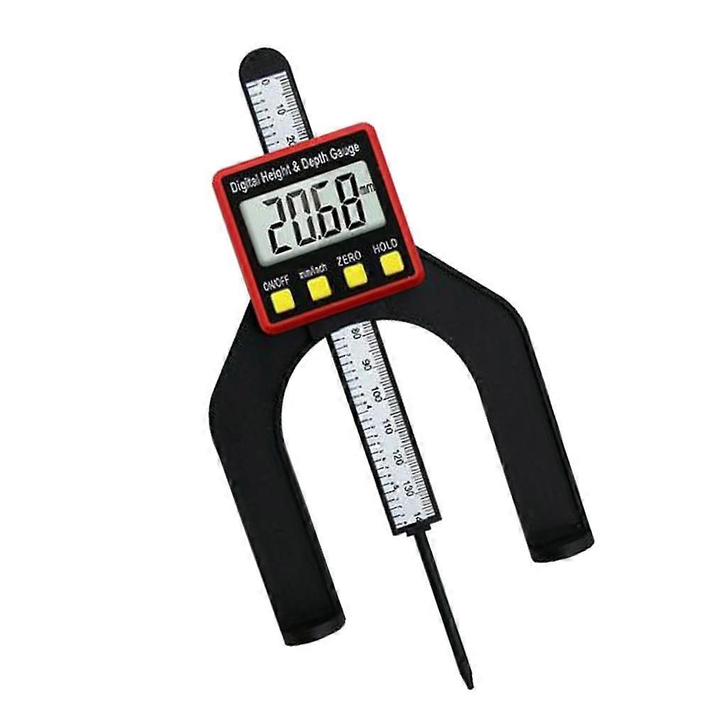 Digital Depth Gauge Indicator Self Standing Magnet Feet VernierCaliper Red