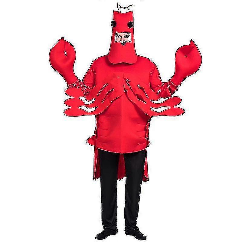 大人の赤いロブスターの衣裳のための大人の衣裳