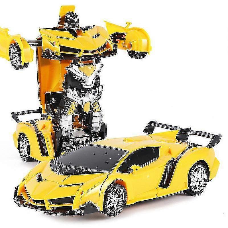 Carro robô transformando brinquedos com opção multi-cor remota