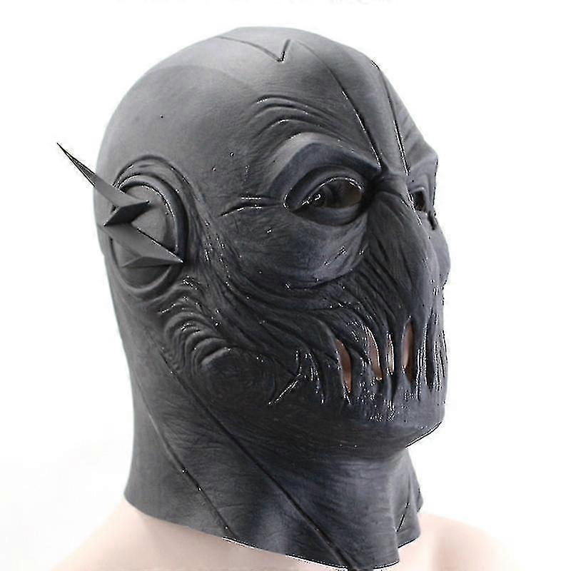 アニメ ブラックフラッシュ ズーム マステレビ フルヘッド 通気性 ハロウィンマスク ラテックス コスプレ コスチューム パーティー 小道具 大人用