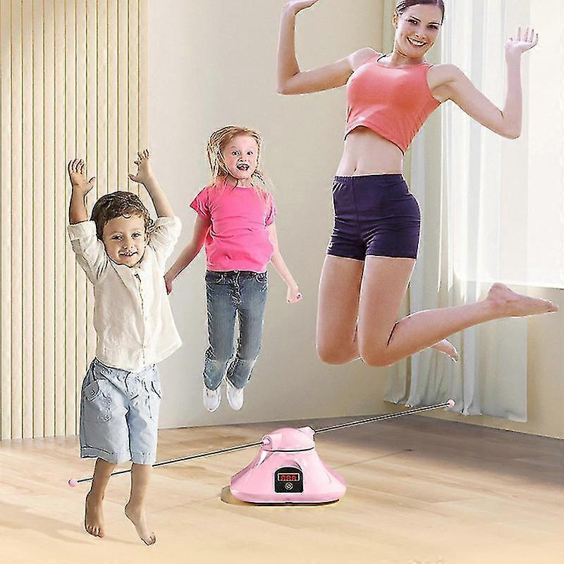 Máquina de pular corda, máquina de pular corda elétrica Controle remoto sem fio, esportes de pular corda para entretenimento multi-pessoa, compacto e portabl
