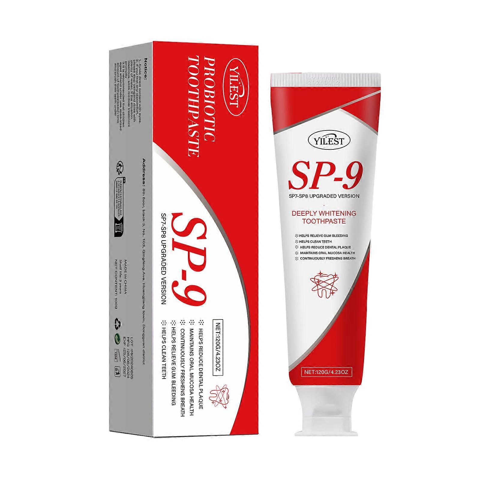 SP 9 歯磨き粉 SP-9 プロバイオティクス歯磨き粉 SP9 パスタデンタル 歯のホワイトニングケア 歯磨き粉 ステイン除去 ディープクリーニング フレッシュブレス