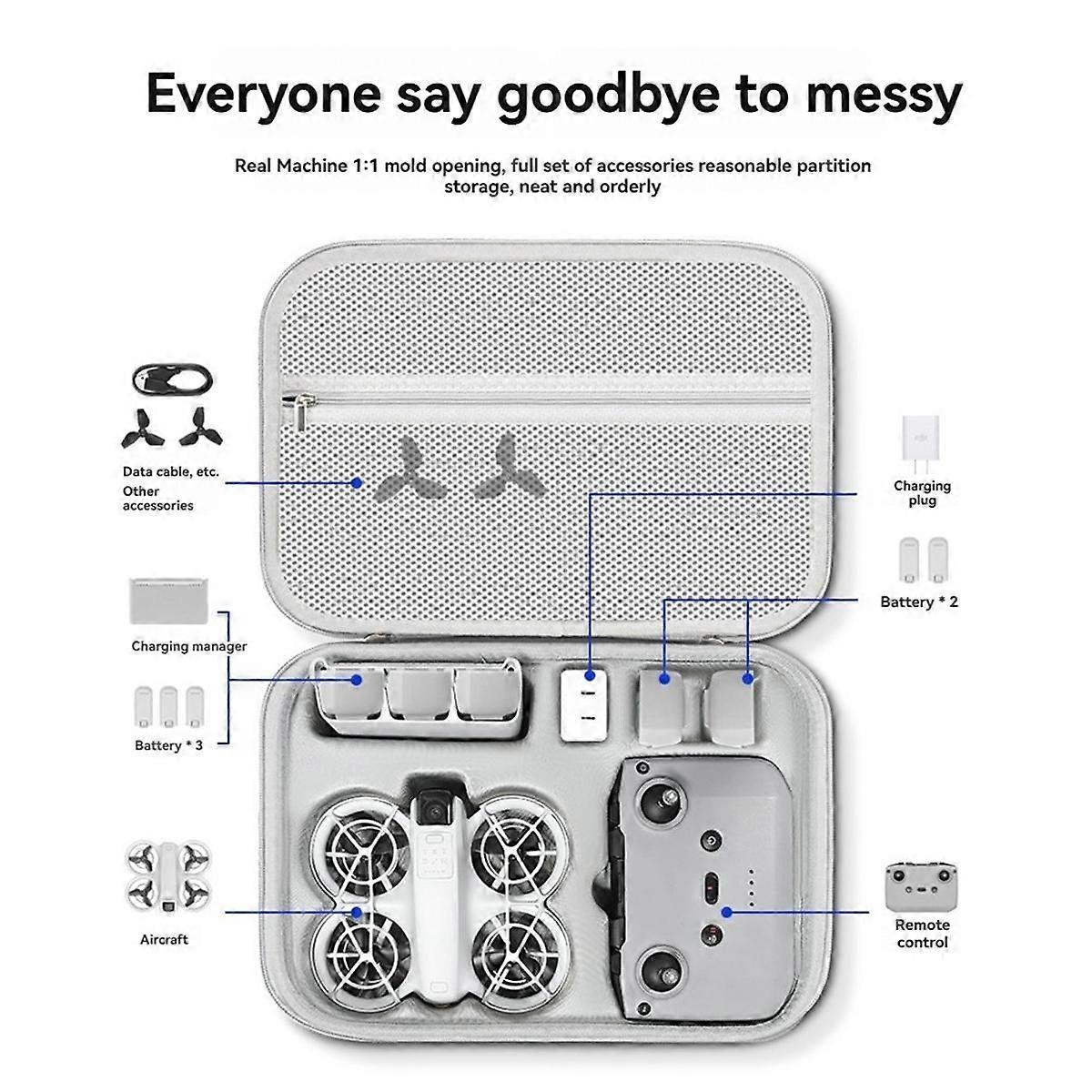 For Neo Shoulder Bag - PU Controller Storage Case, Hardshell Handbag for Drones and Accessories