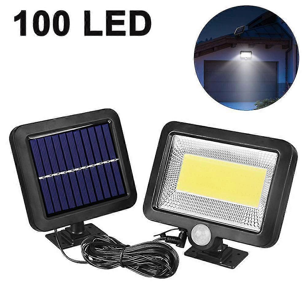 Upgraded 100 Leds Split Solar Induction Wall Light, Light Ip65 Waterproof, Adjustable