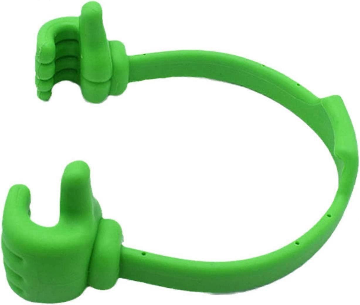 YISHI Thumbs Up Cell Phone Holder Universal Adjustable Flexible Silicone Cell Phone Tablet Stand Lazy Bed Desktop Mount Stand for Office Desk