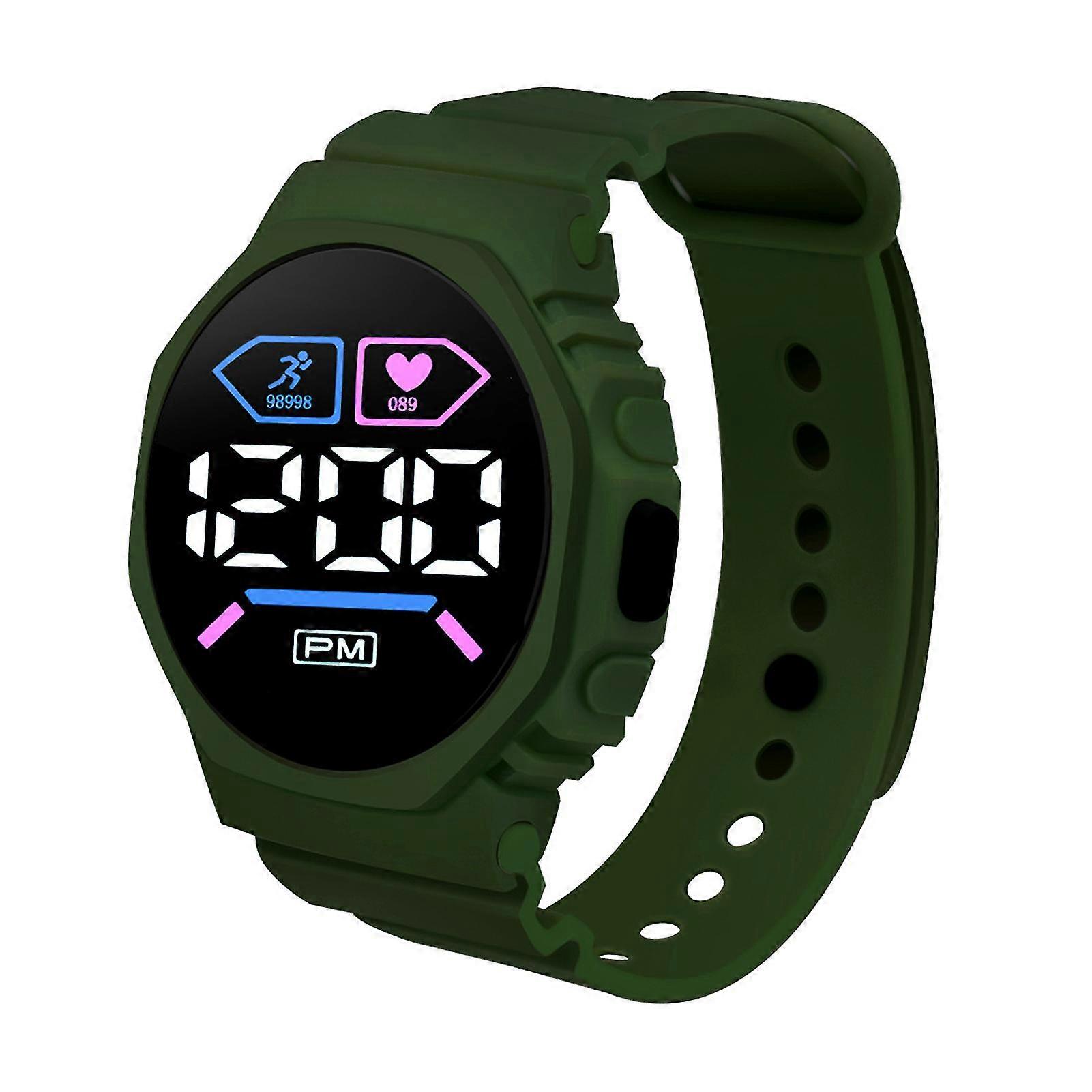 Multifunctional Waterproof LED Display Digital Watch with Large Screen for Students