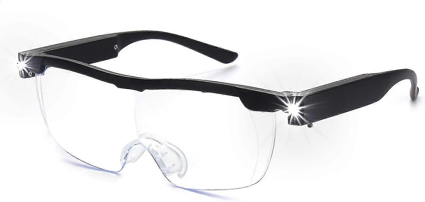 160% Magnifying Glasses With Light. Rechargeable Led Lighted Magnification