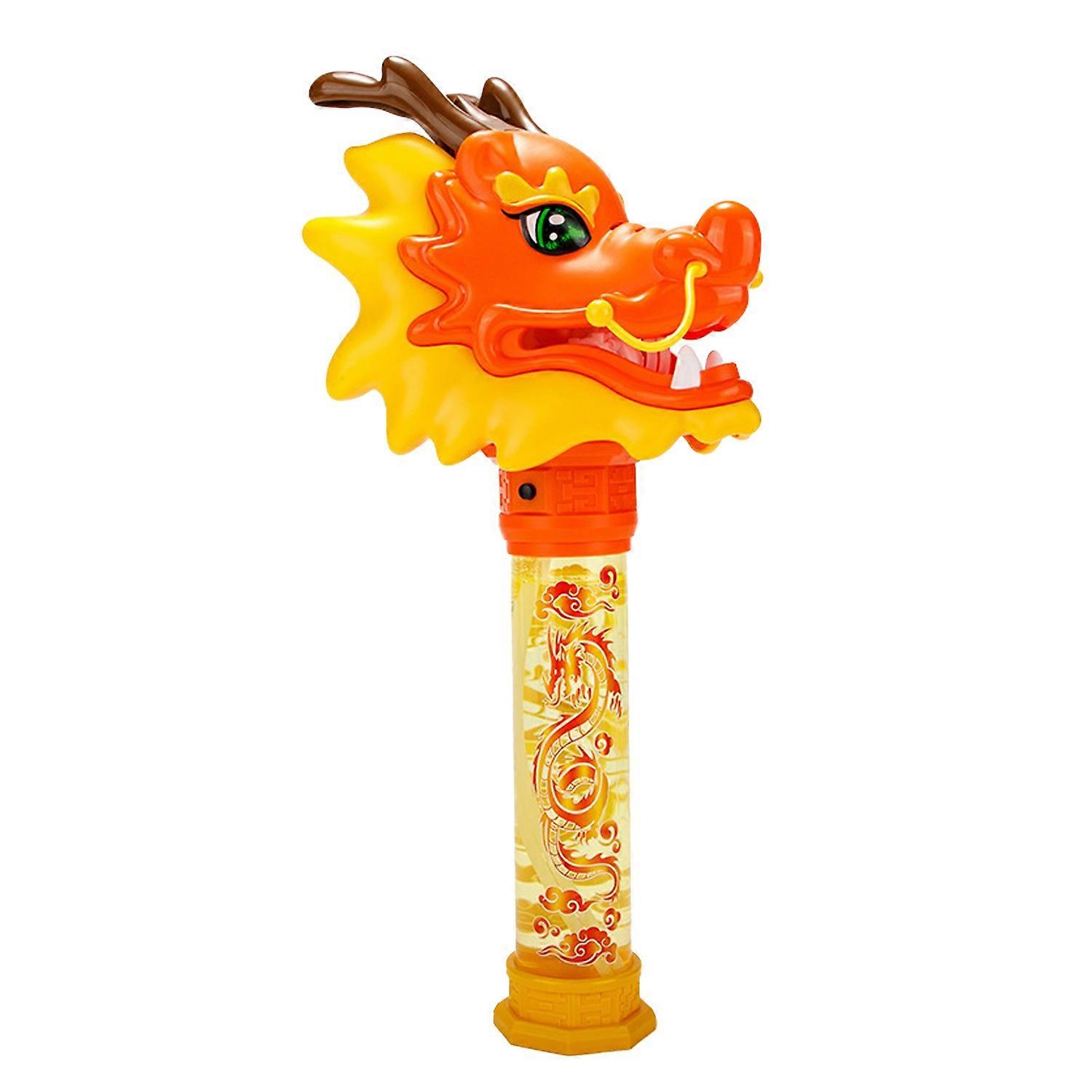 180ML Dragon Dance Bubble Stick Light Up Instant Foaming Funny Rechargeable Electric Bubble Wand