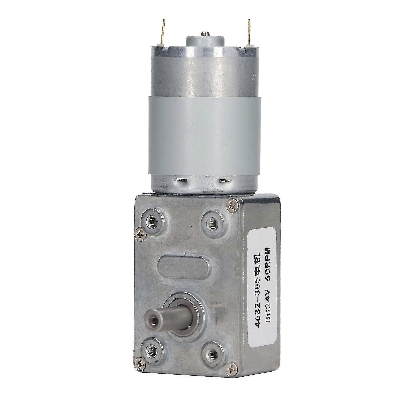 DC24V Rectangular Worm Gear Motor - High Accuracy, 60RPM Speed Reduction