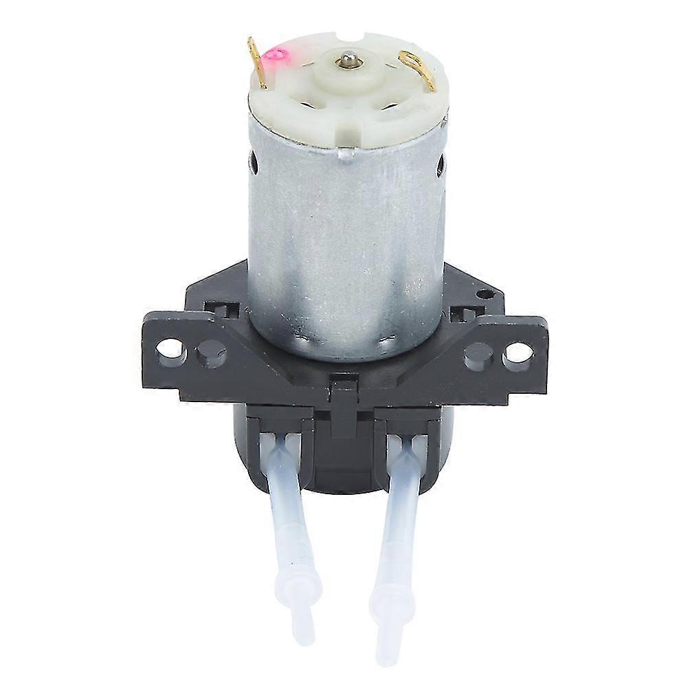 12V DC Peristaltic Liquid Pump - Garden Multi Functional Mini Right Angle Dosing Pump (Black)