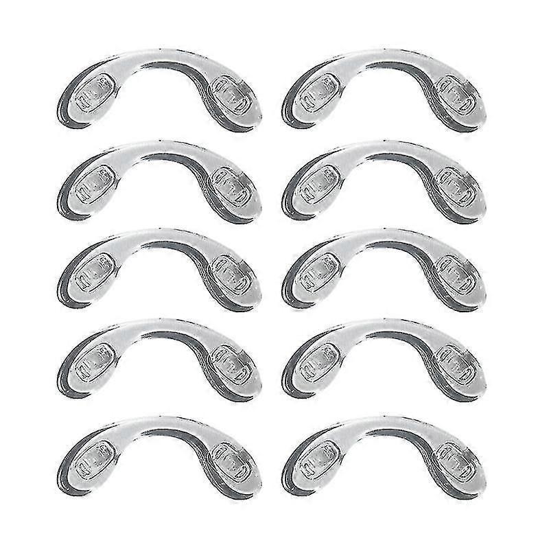 10pcs Comfy Silicone Eyeglasses Pads Nose Pads Brace Eyeglass Nose Pads Soft