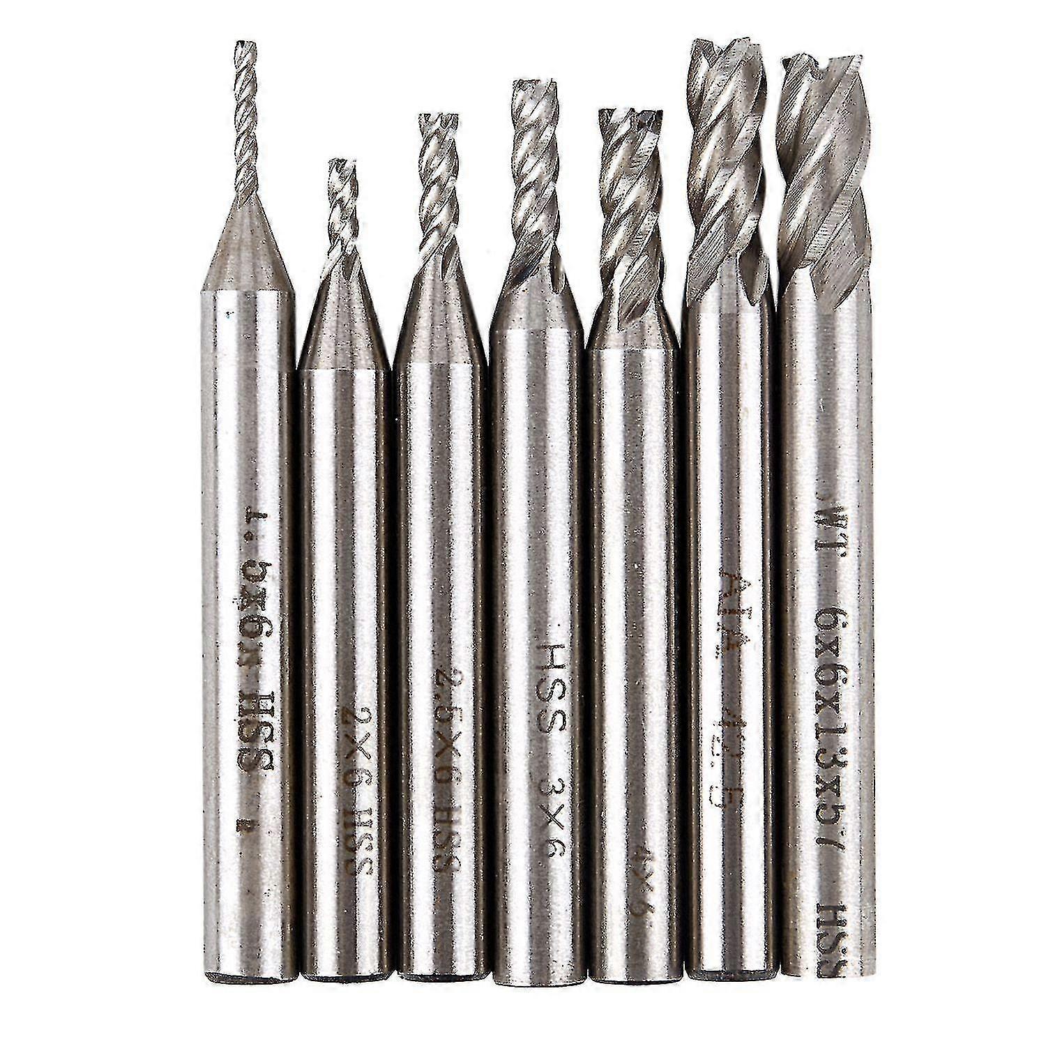 10pcs 2mm 1/8 Inch Shank Eng Bit Carbide End Mill Cnc Tool