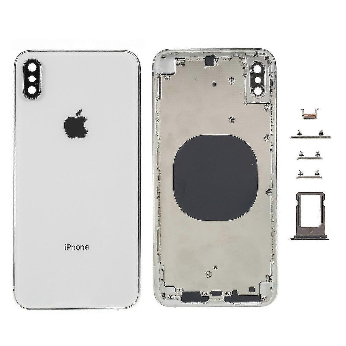 For iPhone XS Max Back Battery Housing Cover+Middle Plate Frame+Side Buttons Replacement,EU