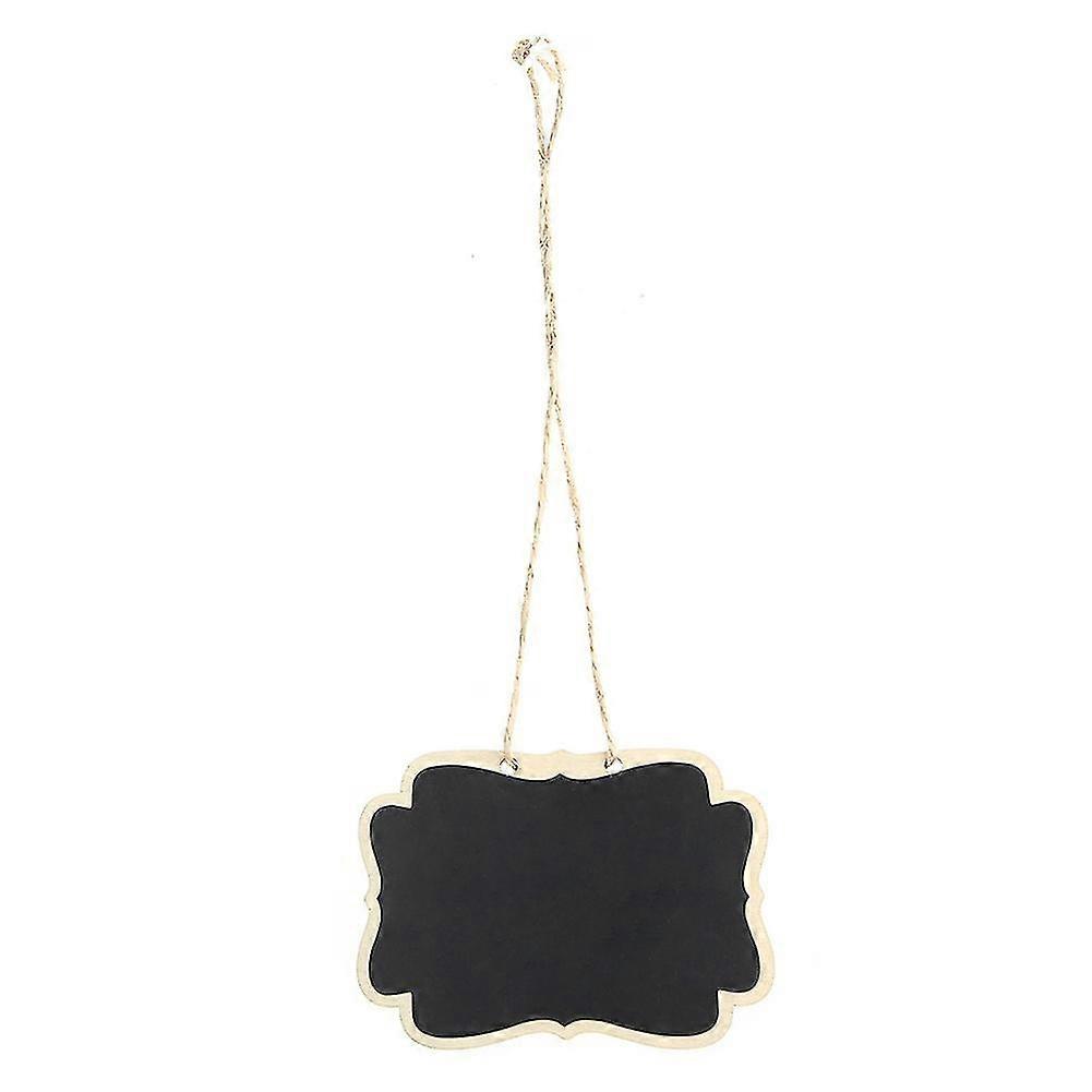 20 Pack Mini Wooden Plant Labels for Decoration, Garden Courtyard Marking, Mini Blackboard with Strings, Craft Ornament for Holidays Crafts