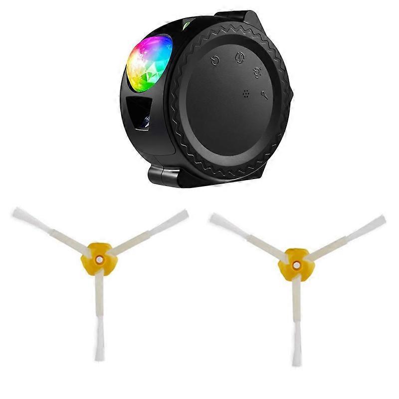 1 Set 6-Armed 3-Armed Side Brush Parts & 1 Set 3-In-1 Sky Lamp Galaxy Projector Work With Alexa Sound Activated