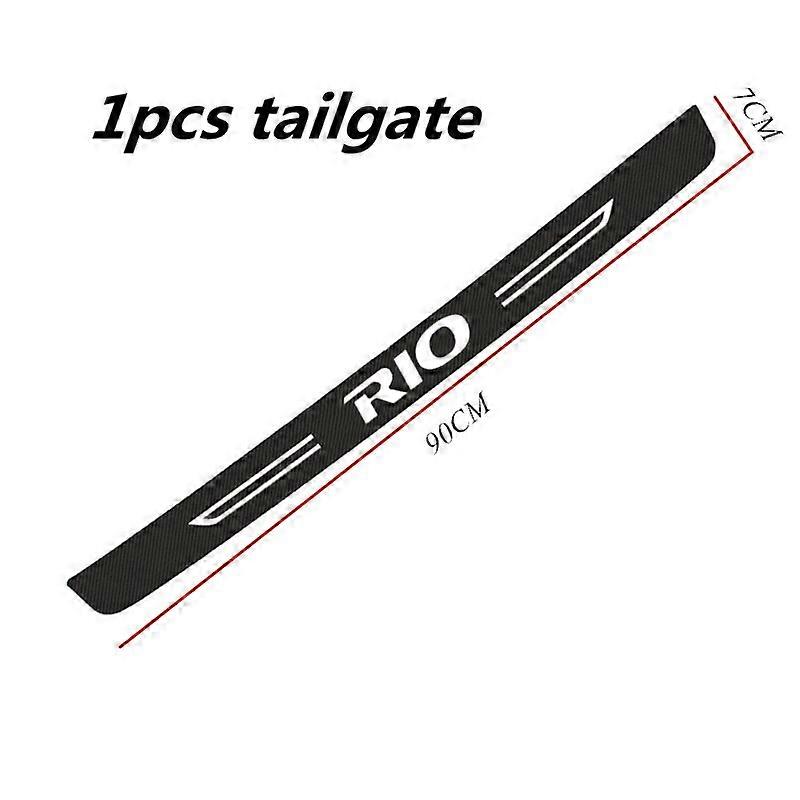 Carbon Fiber Car Sticker Paste Protector Strip Auto Door Sill Anti Scratch Tape For Kia Rio 3 4 K2 K3 X-Line Car accessory Vehicle Decor Accessory Set