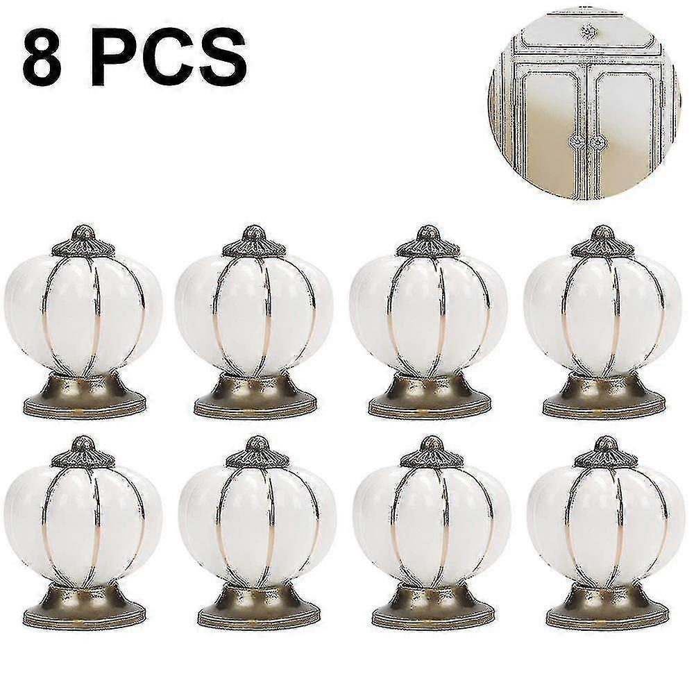 8 Pcs Drawer Knobs Dresser Furniture Knobs Ceramic 38mm Door Knobs