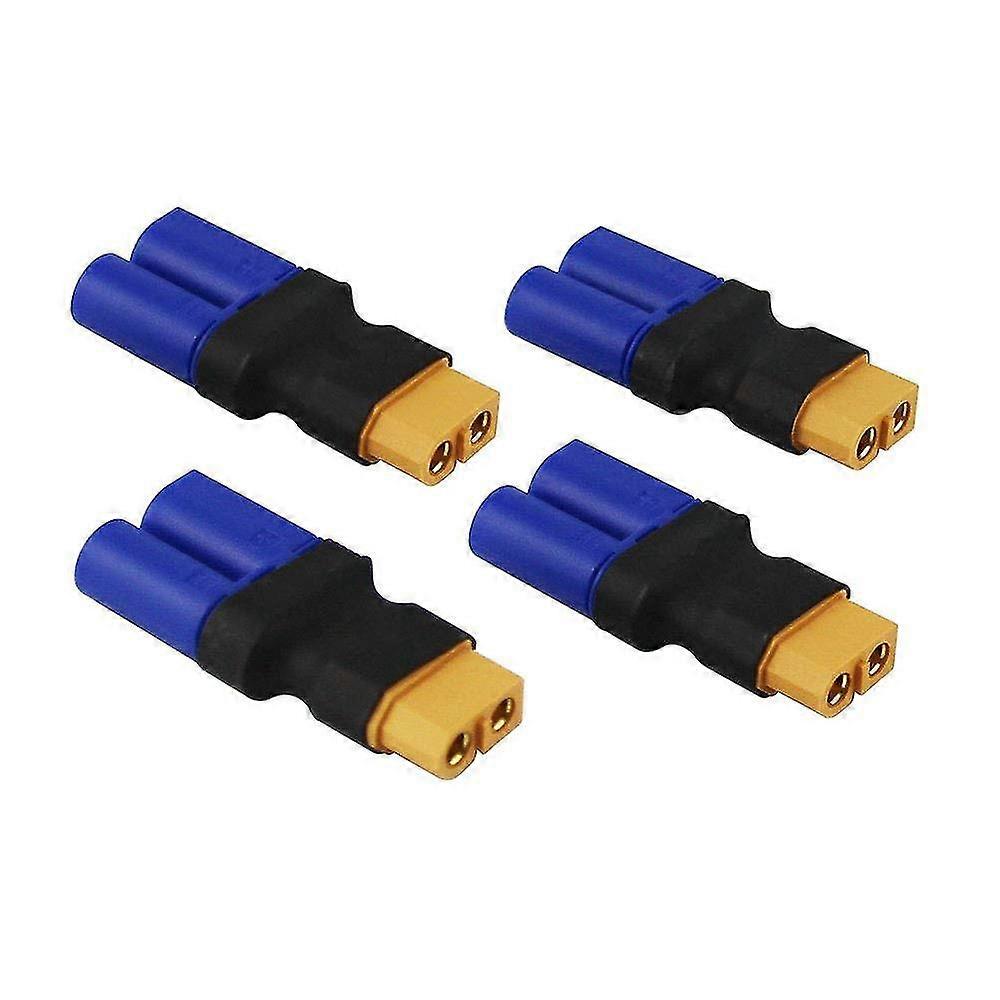 4szt żeński Xt60 do męskiego adaptera EC5, męski EC5 do żeńskiego adaptera złącza Xt60 Bez przewodów Złącza baterii Rc Lipo