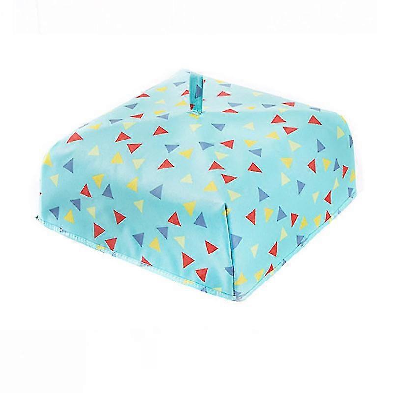 2 Pcs Portable Foldable Dust  Food Covers, Internal Coating Keeps Food Warm(green,large)