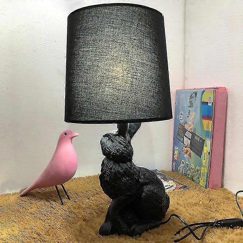 Nordic Bordslampa Modern Creative Harts Desk Light Led Rabbit Form Dekorativ För Hem Barn Sovrum Vardagsrum