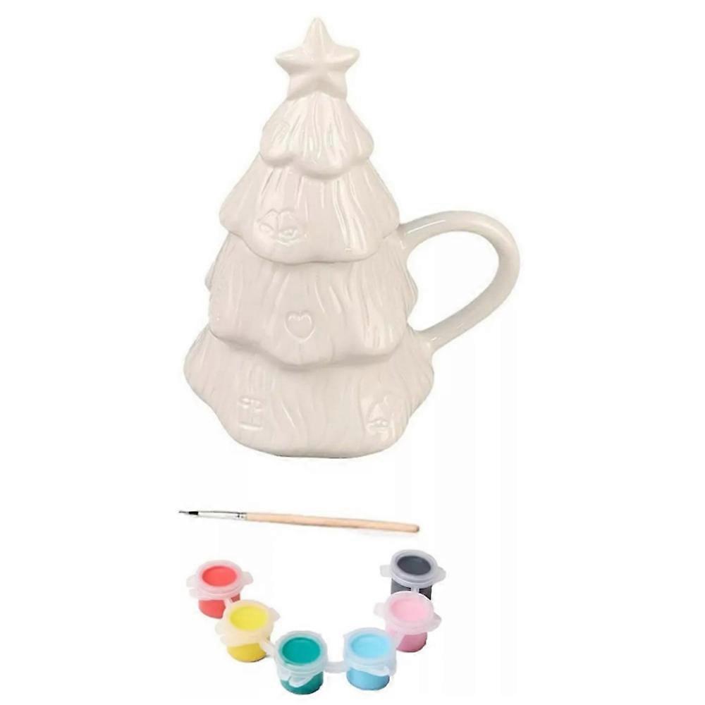 Juletre Krus Maleri Kit, Keramisk Julekrus Maleri Kit