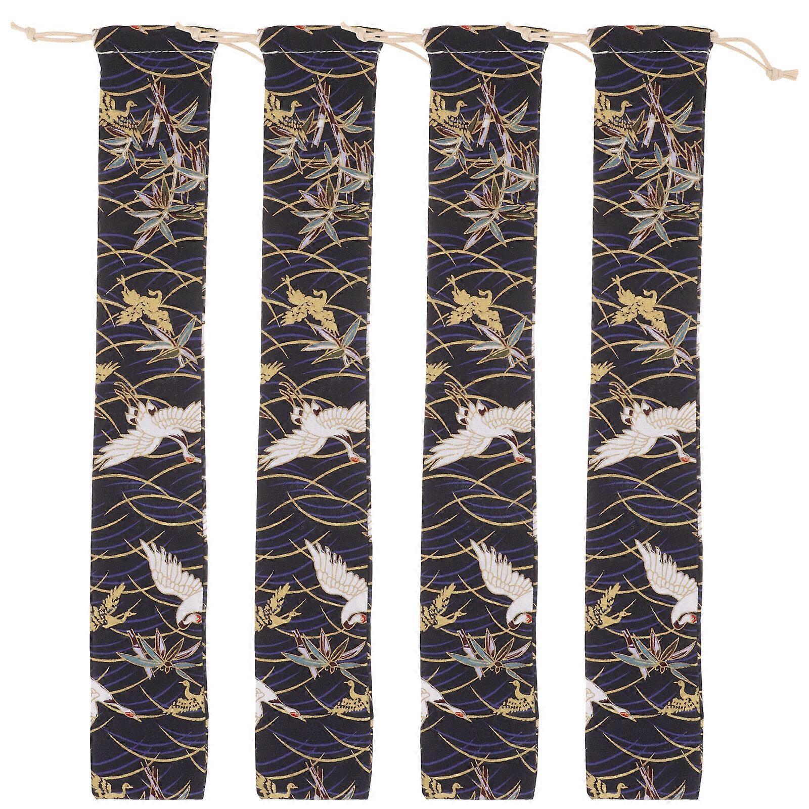 4pcs Soprano Recorder Carrying Bags Flute Storage Pouch for Vertical Flute Recorder