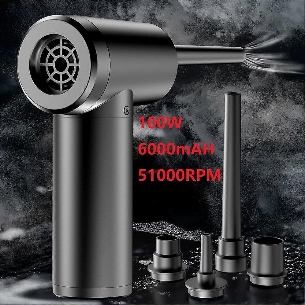 Air Duster 50000 Rpm Dust Blowing Gun Usb Cordless Compressed Air Blower For Cleaning Keyboard Computer Camera Dust