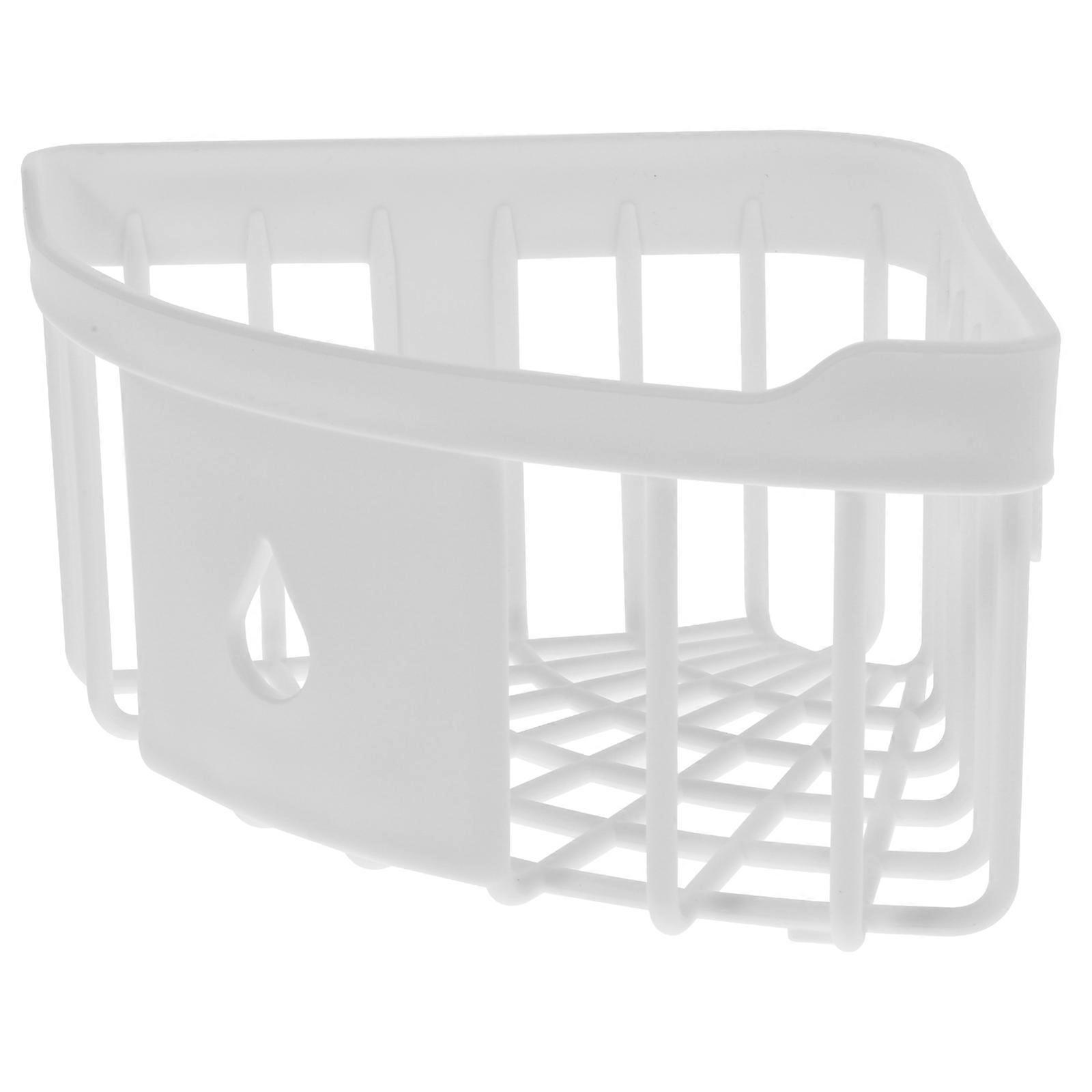 Triangle Mini Sink Corner Caddy Suction Cup Storage Rack Kitchen Storage Basket Organizer