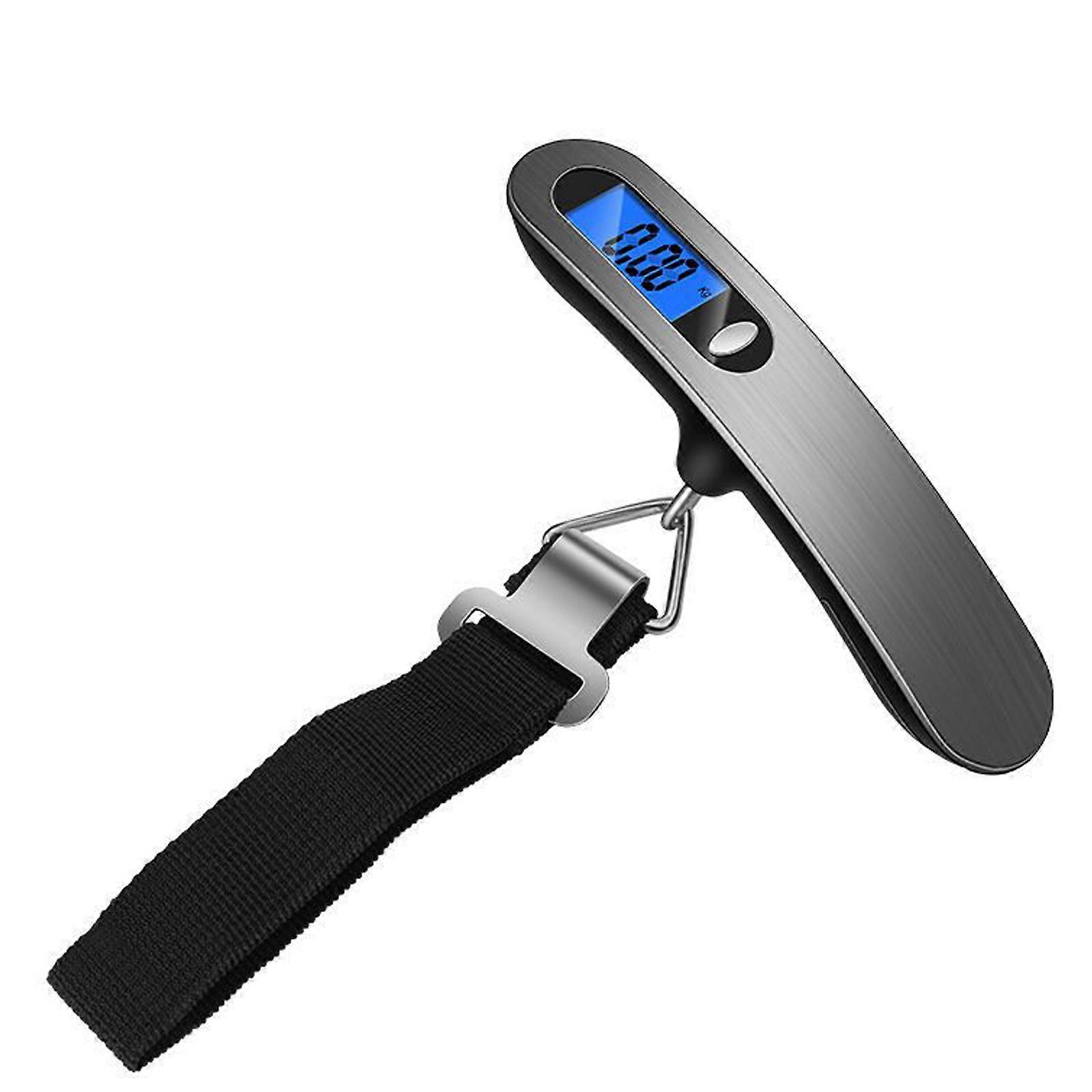 Portable Electronic Hanging Scale with Hook - Durable, Easy-to-Read, High Accuracy, Multifunctional - Ideal for Traveling - LCD Display