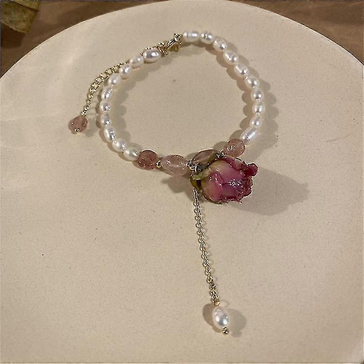 Brincos Pérola Flor Stud Joias da Moda