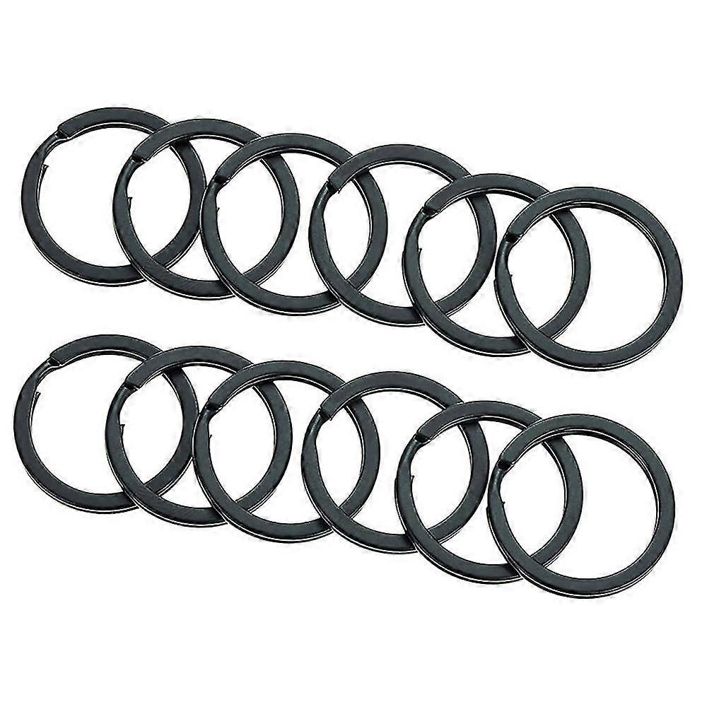 12pcs Iron Split Key Rings Circular Keychain Rings Keys Organization Rings 25cm