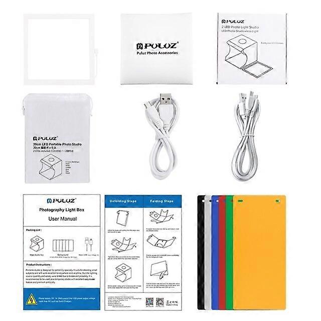 LED Light Panel Louguz Mini 22.5 + 2LED Panels, 20cm, Without Shadow, Photograph