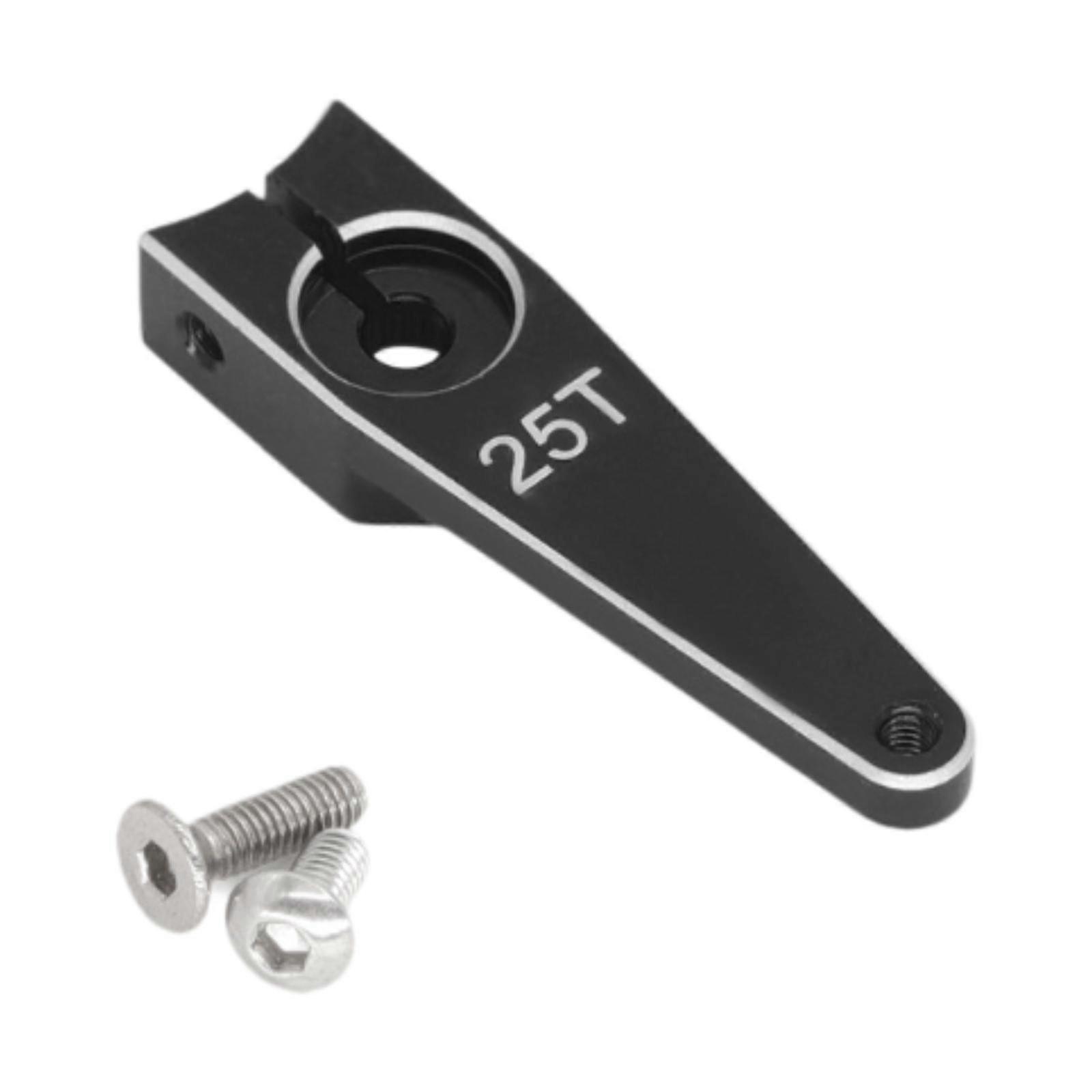 25T Servo Arm Sturdy Upgrade Replace RC Accessory for RC Car RC Vehicles DIY Black 1 inch
