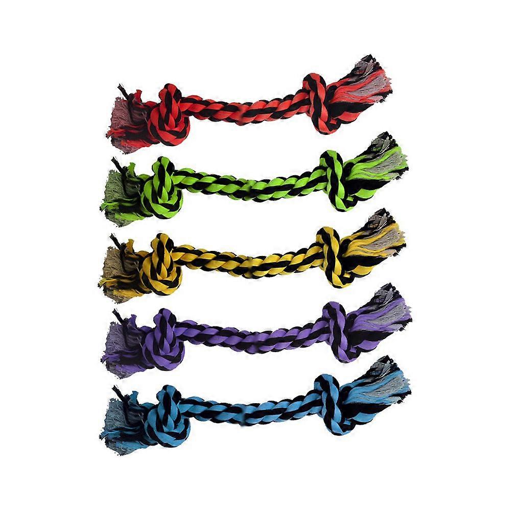 Multipet Nuts for Knots 2-K结绳狗玩具,混合色,9英寸
