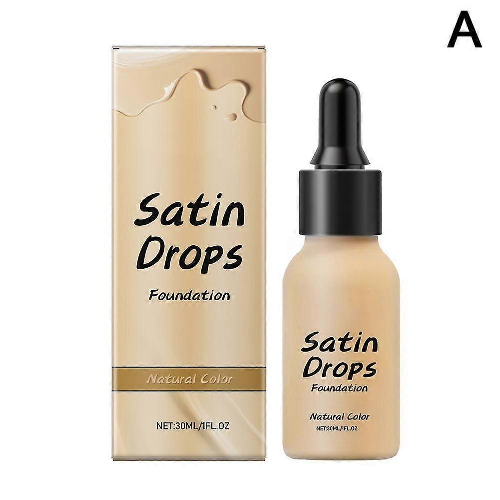 Satin Makeup Drops Liquid Foundation 30ml Long Lasting & SPF30 Sunscreen