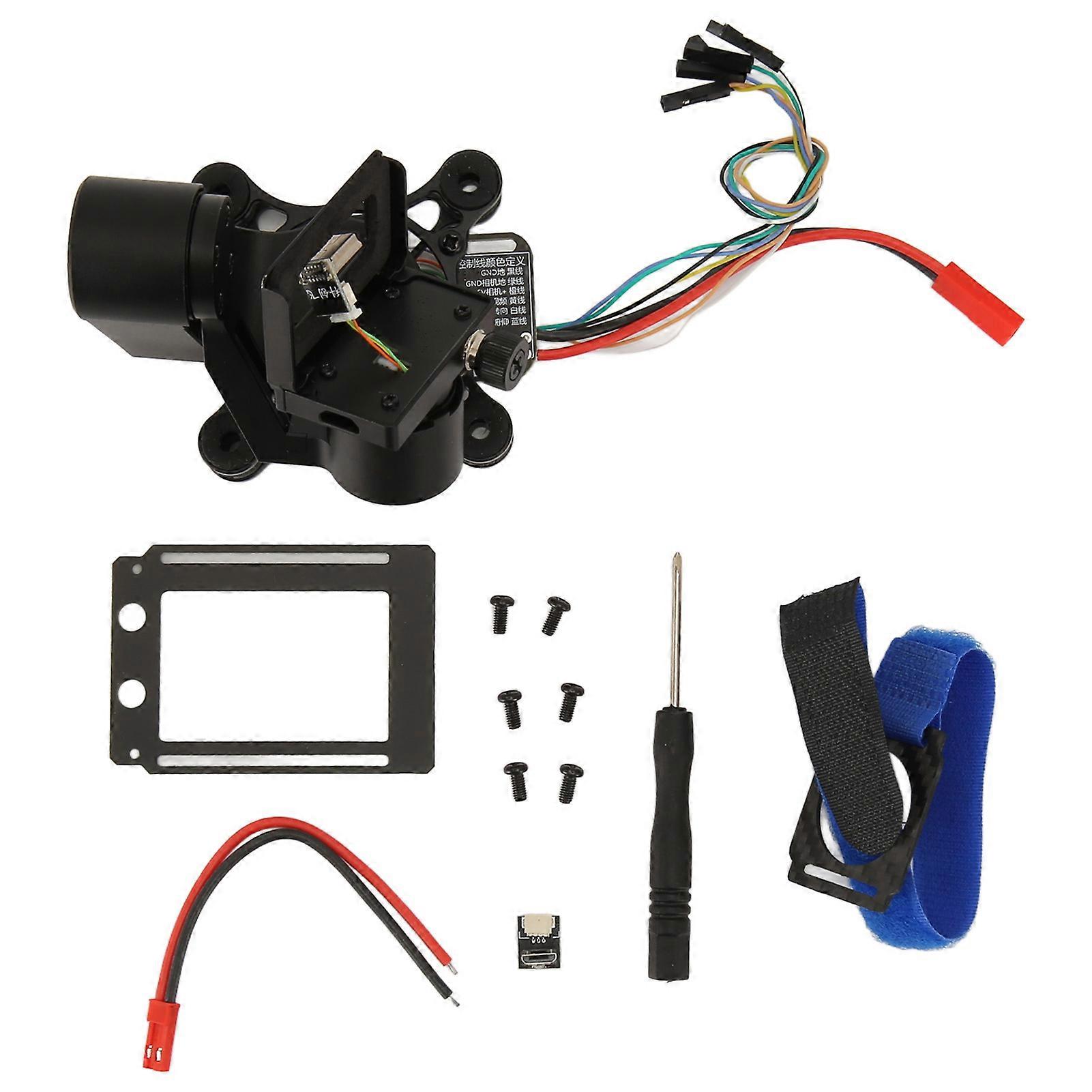 RC Quadcopter Camera Stabilizer with Brushless Motors and Shock Absorption