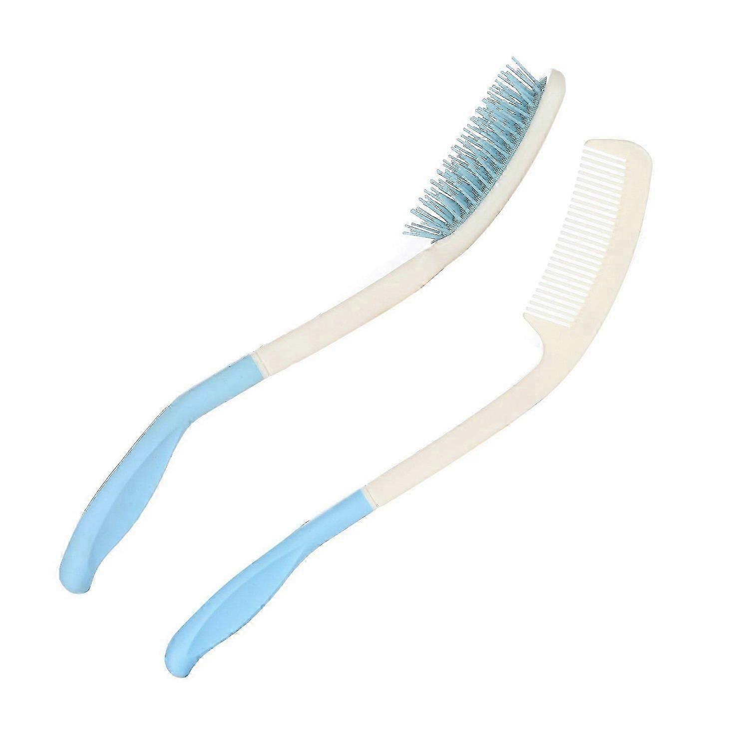Long Reach Handled Comb and Hair Brush Set