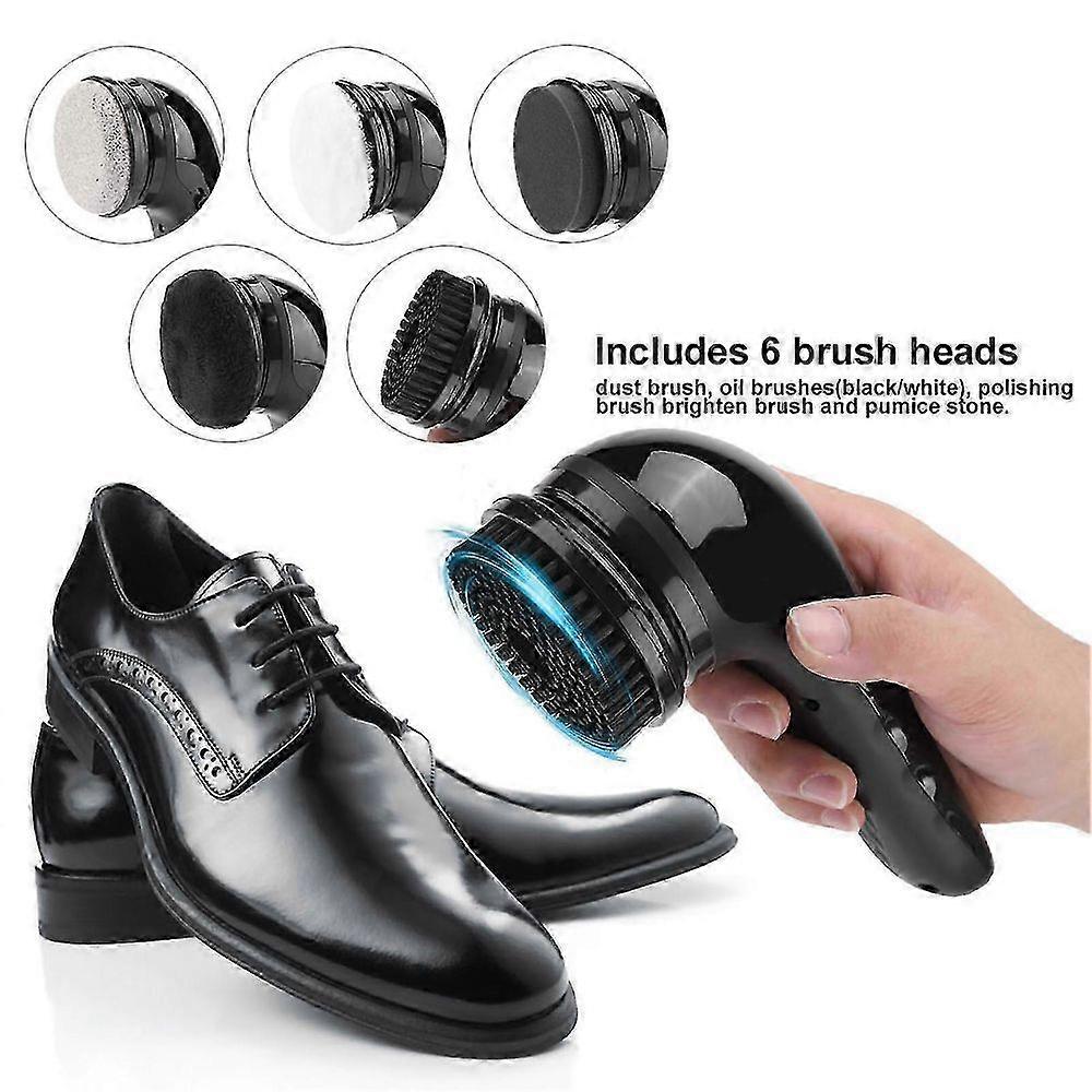 USB Rechargeable Electric Shoe Brush Handheld Multifunctional Polisher for Leather Shoes