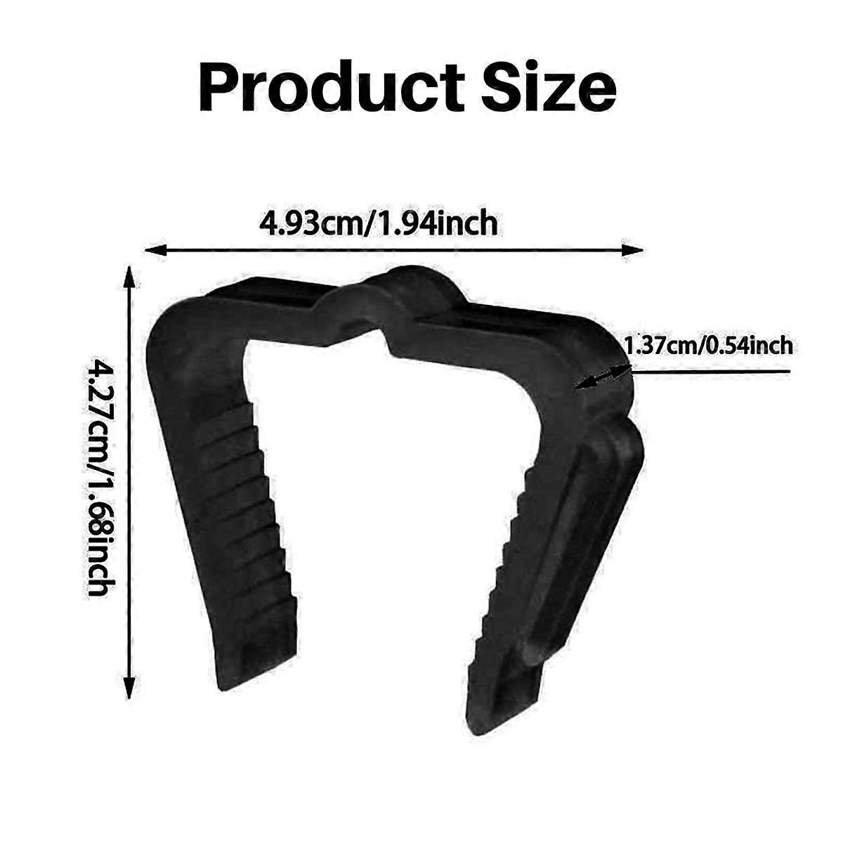 50Pack Holiday Light Clips Outdoor Hooks Christmas Hanger for Roof Gutter Fence Black