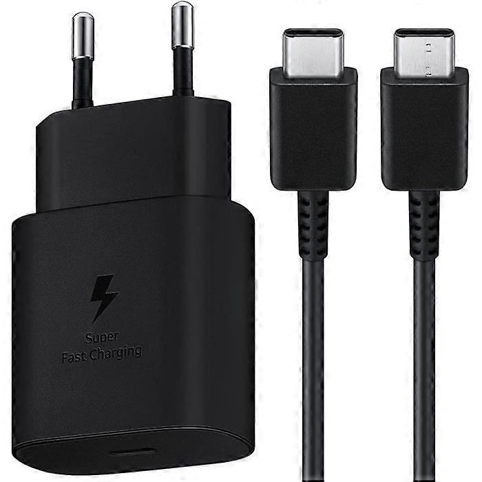 Fast USB-C Charger - TRAHOO - H908 - 25W - Compatible with Samsung S22/S22+/S22 Ultra - 1.2M Cable